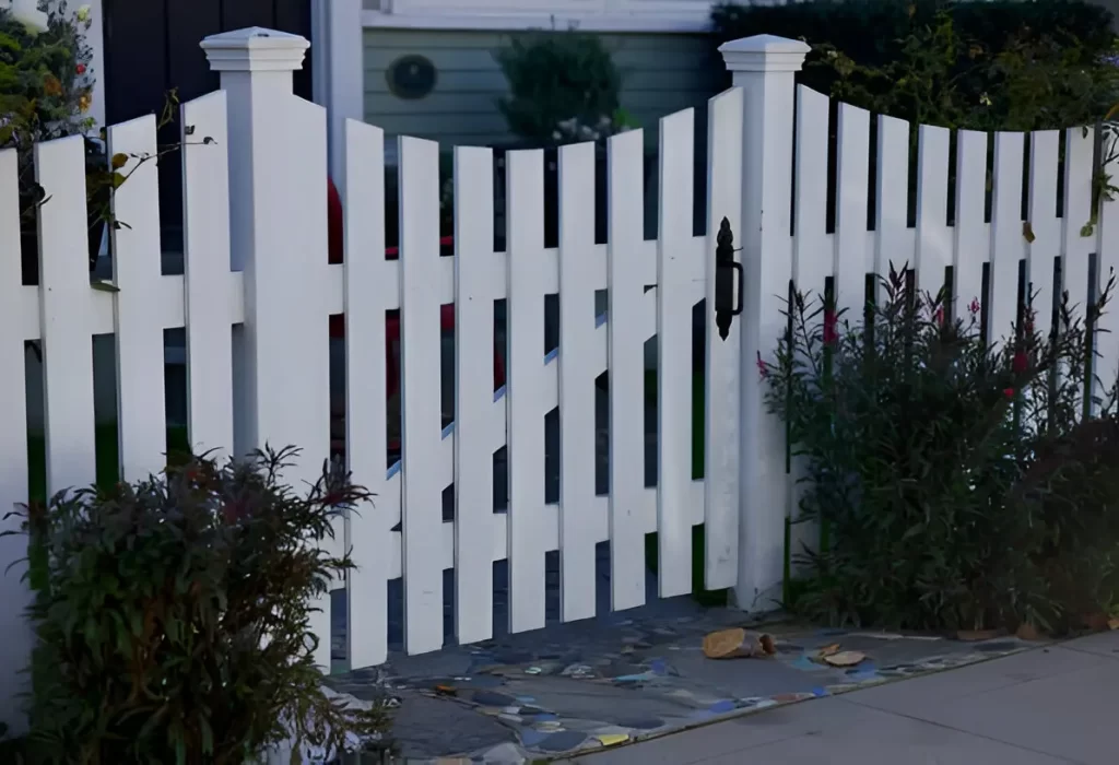 fence post and gate